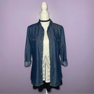 Boutique Denim Button Up Shirt